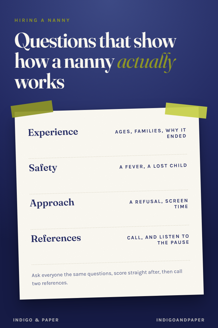 Questions to Ask a Nanny, and What the Answers Tell You